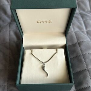 Sterling silver Italian horn with chain